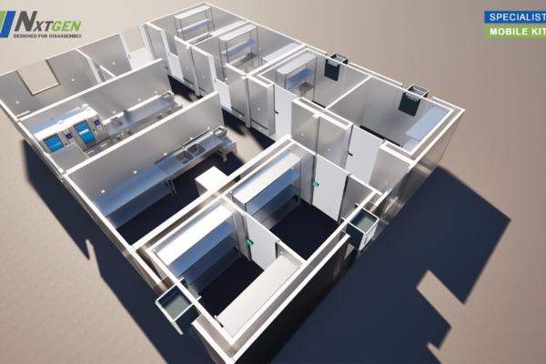 Visual tijdelijke keuken 6 units - 1