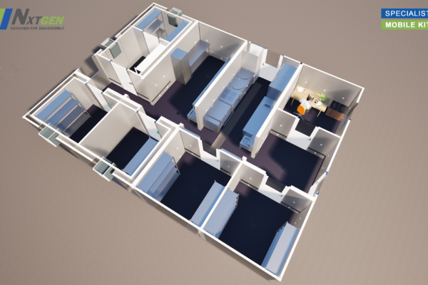 Visual tijdelijke keuken 6 units - 3