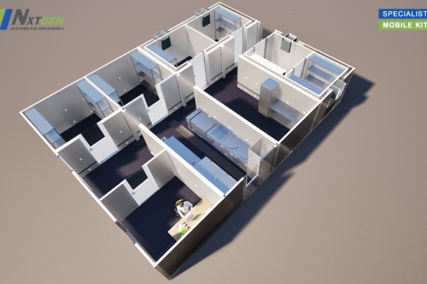 Visual tijdelijke keuken 6 units - 4