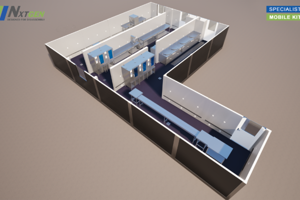 Visual tijdelijke keuken 7 units - 2